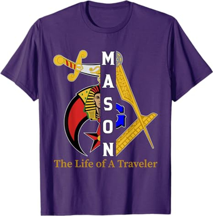 Noble Shriner Mason The Life Of Traveler Freemason Christmas T-Shirt