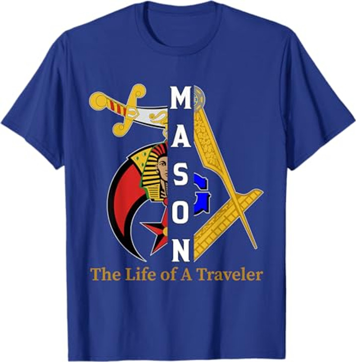 Noble Shriner Mason The Life Of Traveler Freemason Christmas T-Shirt