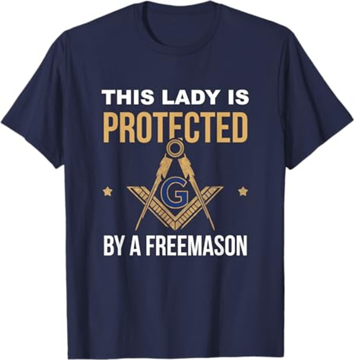 Freemason Wife Masonic Fraternal Freemasonry Square Compass T-Shirt
