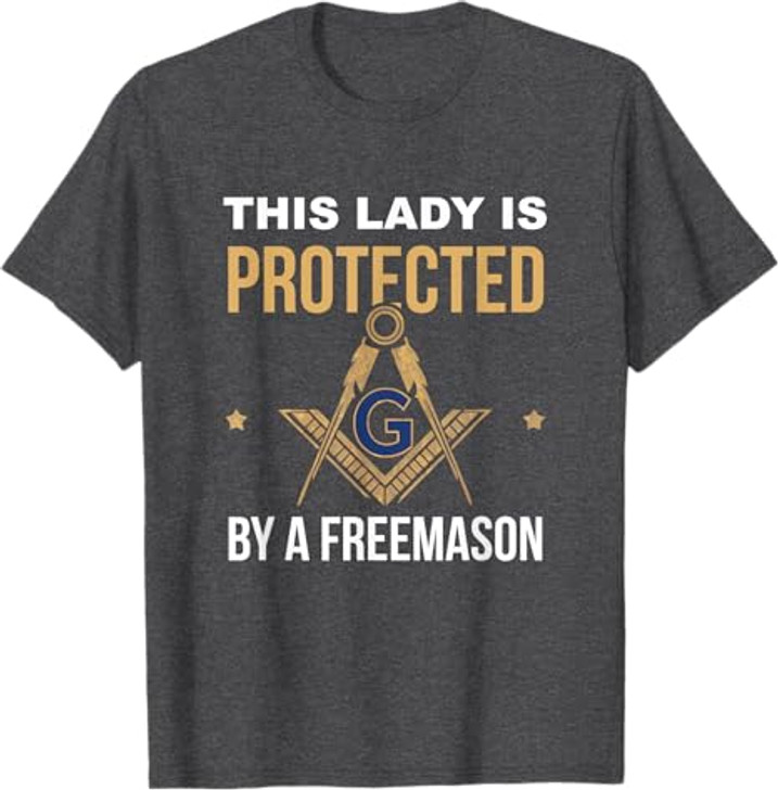 Freemason Wife Masonic Fraternal Freemasonry Square Compass T-Shirt