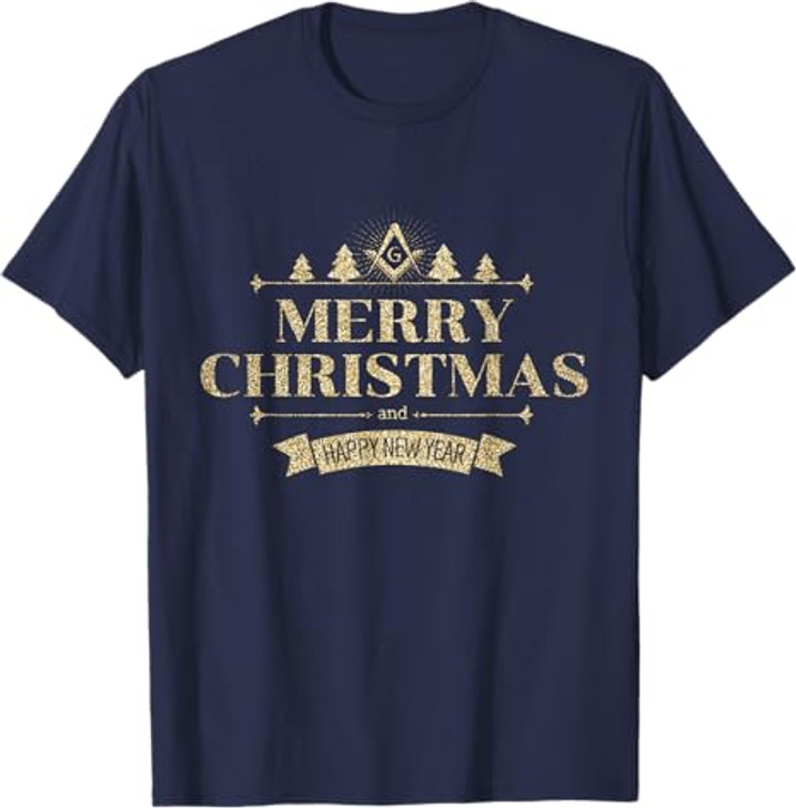 Freemason Merry Christmas And Happy New Year Brother Masonic T-Shirt