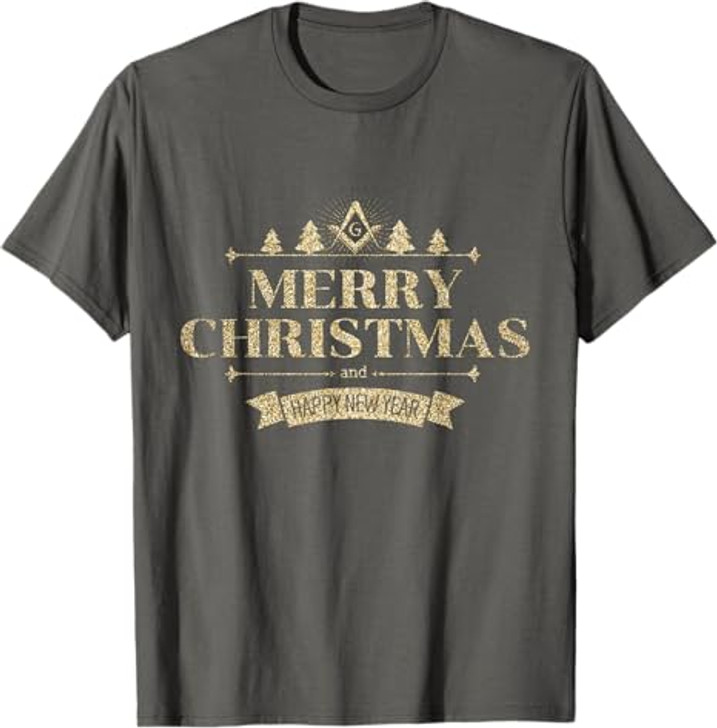 Freemason Merry Christmas And Happy New Year Brother Masonic T-Shirt