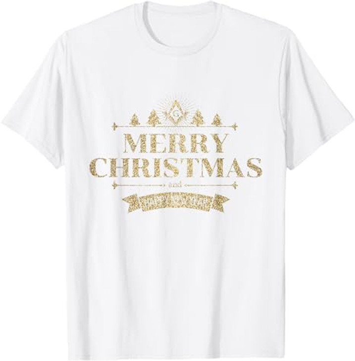 Freemason Merry Christmas And Happy New Year Brother Masonic T-Shirt