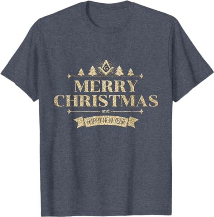 Freemason Merry Christmas And Happy New Year Brother Masonic T-Shirt