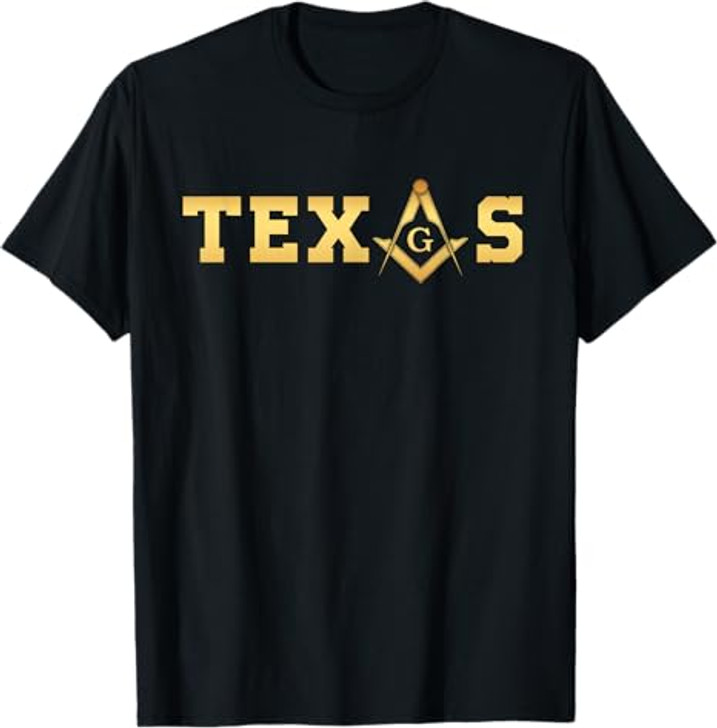 Texas - Masonic Square and Compass - Freemason T-Shirt