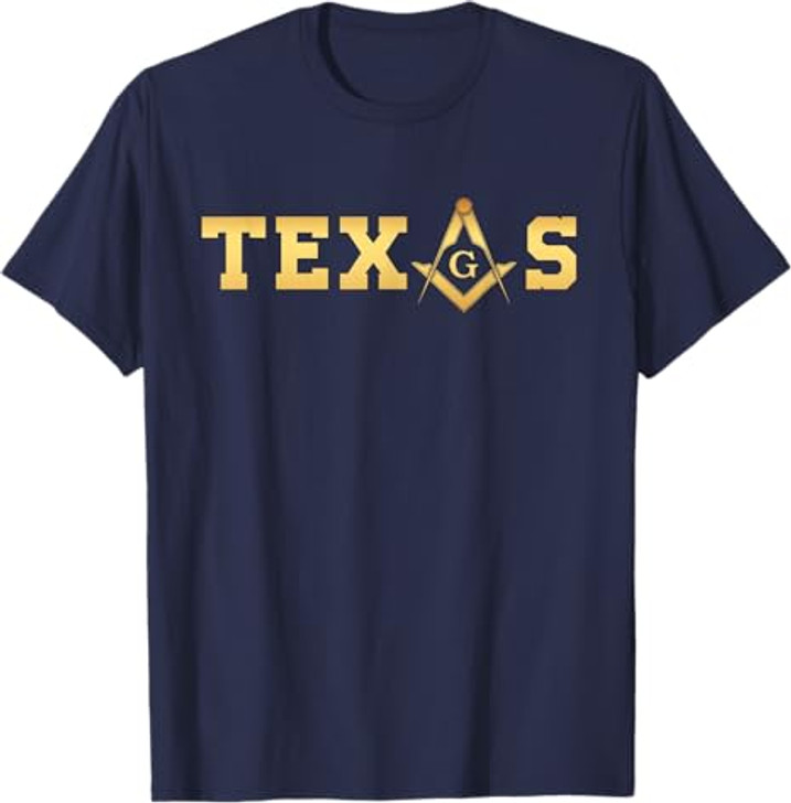 Texas - Masonic Square and Compass - Freemason T-Shirt