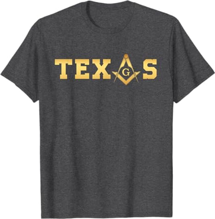 Texas - Masonic Square and Compass - Freemason T-Shirt