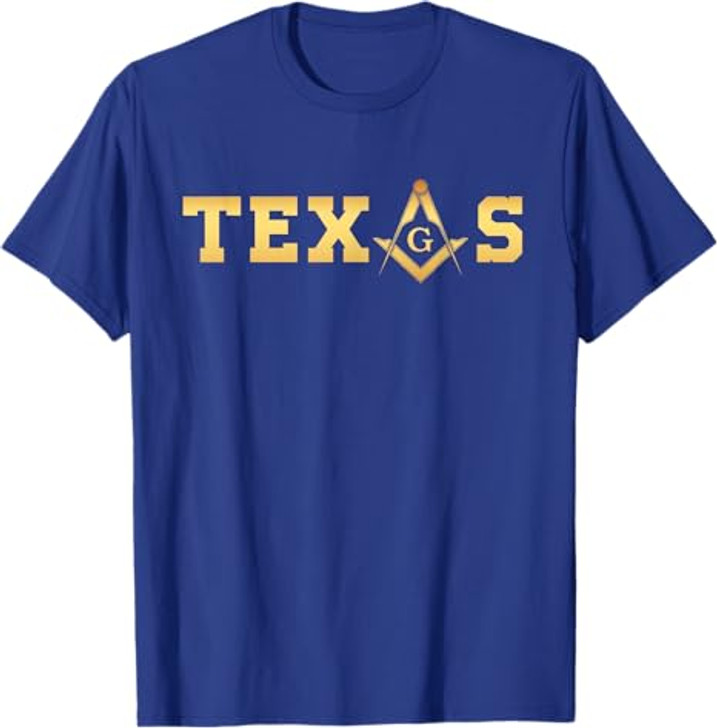Texas - Masonic Square and Compass - Freemason T-Shirt