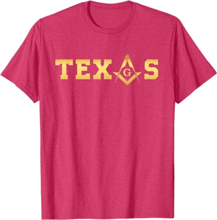 Texas - Masonic Square and Compass - Freemason T-Shirt