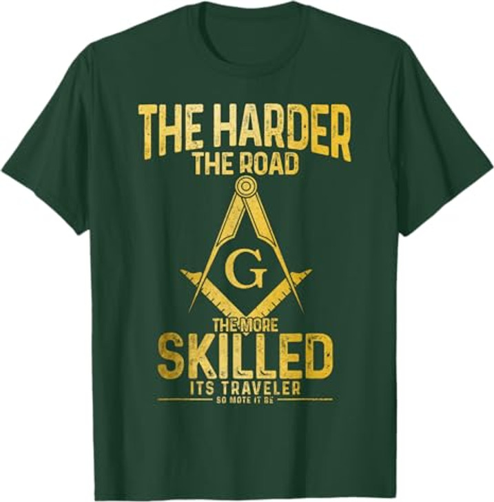Mason Traveler Square Masonic Compass T-Shirt