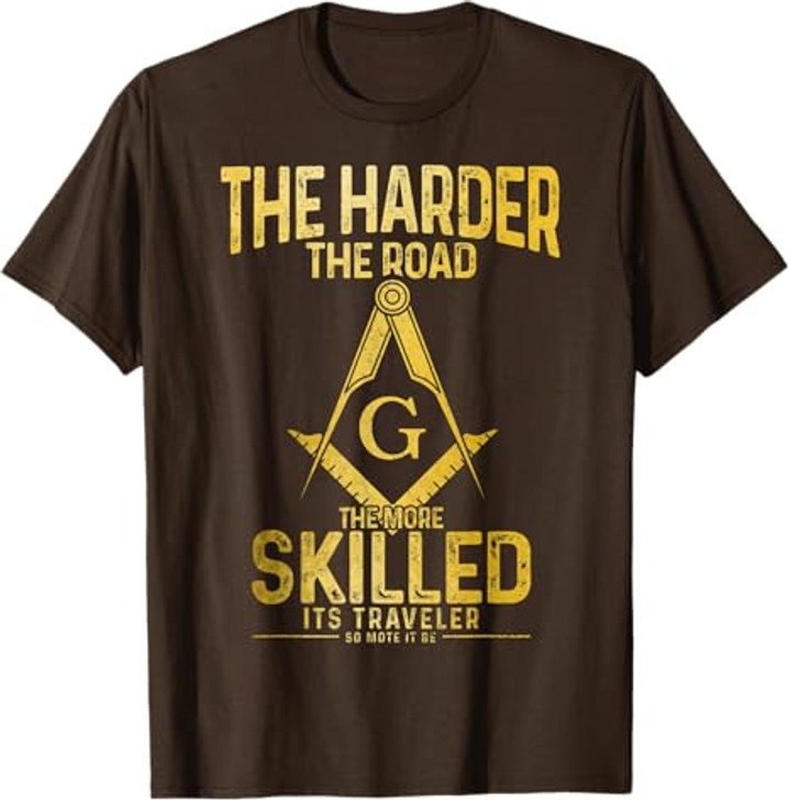 Mason Traveler Square Masonic Compass T-Shirt