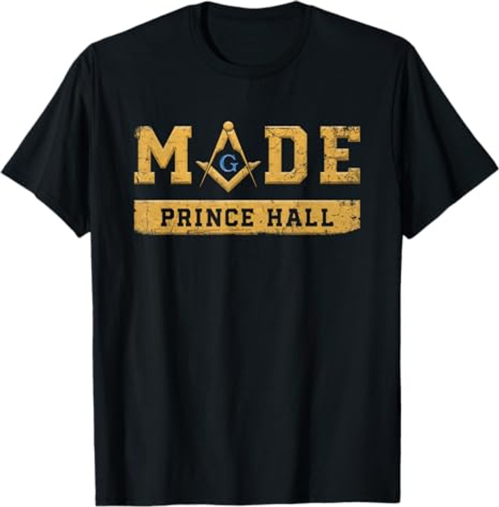 Made PHA Freemason Prince Hall Mason - Masonic T-Shirt