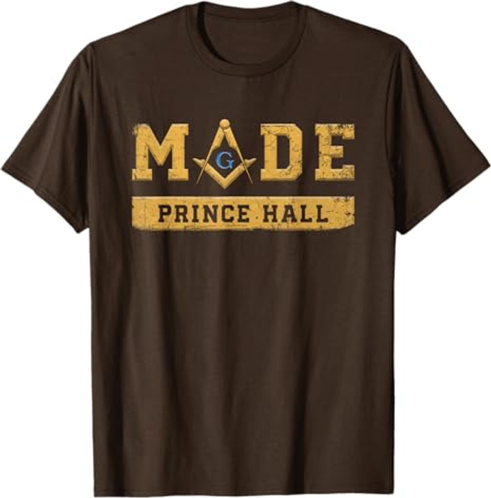 Made PHA Freemason Prince Hall Mason - Masonic T-Shirt