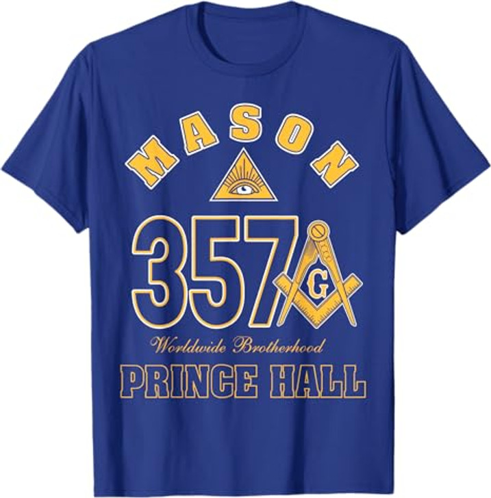 Prince Hall Mason 357 Symbol Worldwide Brotherhood Father's T-Shirt