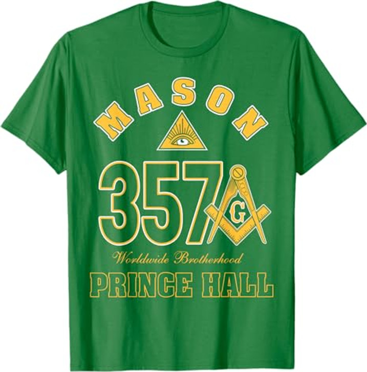 Prince Hall Mason 357 Symbol Worldwide Brotherhood Father's T-Shirt