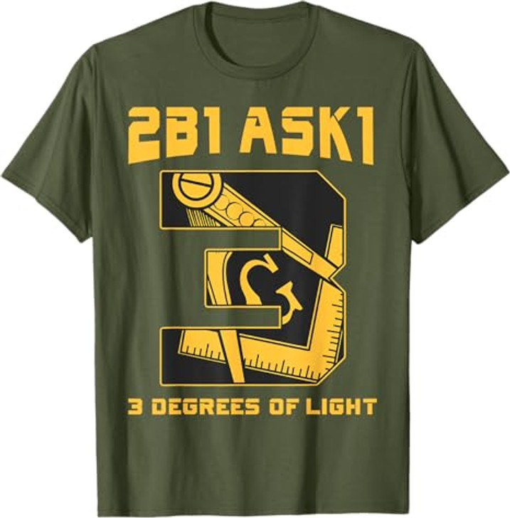 Freemason 2B1Ask1 3 Degrees Of Light Compass Square Masonic T-Shirt