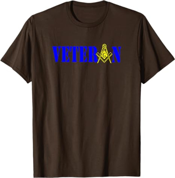 Masonic Military Veteran Mason Square and Compass Freemason T-Shirt