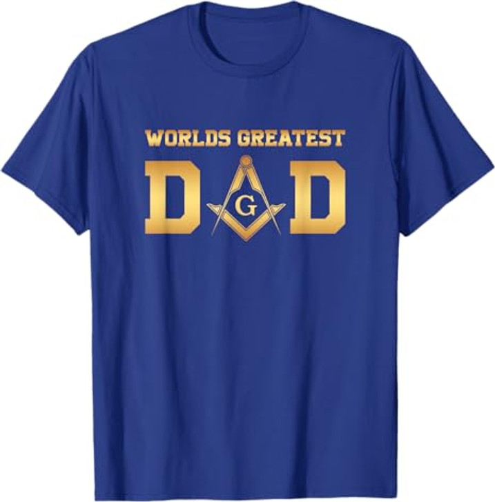 Masonic World's Greatest Dad, Father's Day Gift Freemason T-Shirt