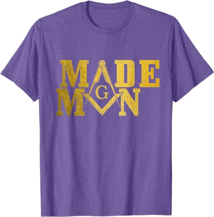 Mason Made Man Masonic Square & Compass T-Shirt