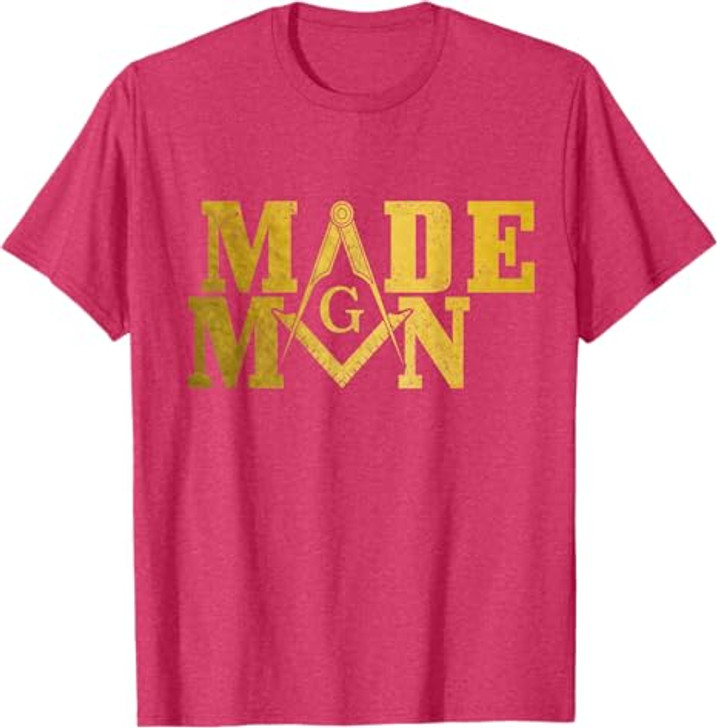 Mason Made Man Masonic Square & Compass T-Shirt