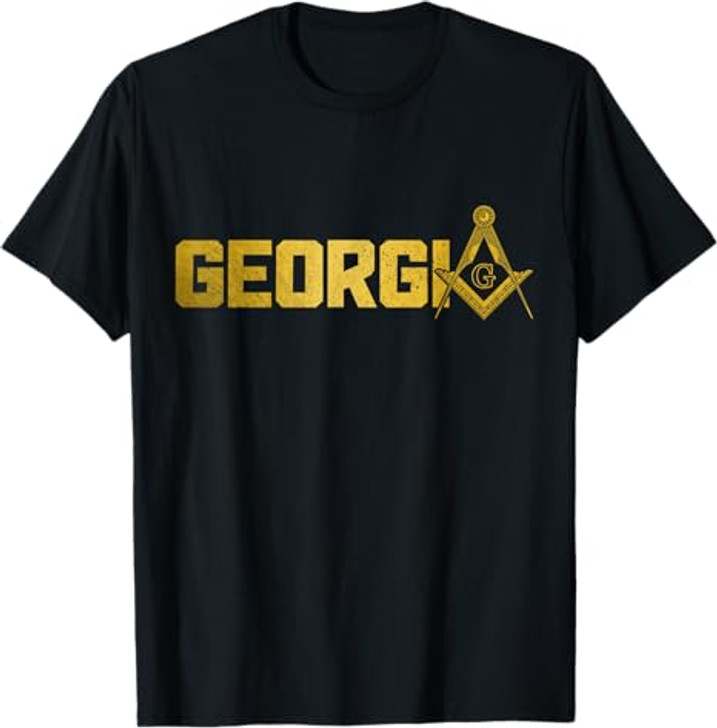 Georgia Mason Atlanta Freemason Masonic Square & Compass T-Shirt