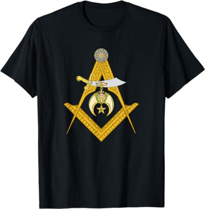 Masonic Square and Compasses Shriners Dad Father's Day T-Shirt