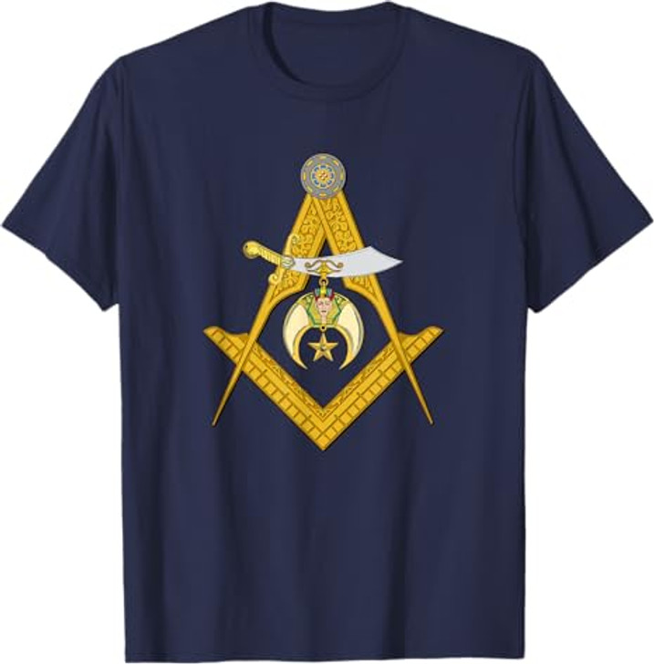 Masonic Square and Compasses Shriners Dad Father's Day T-Shirt