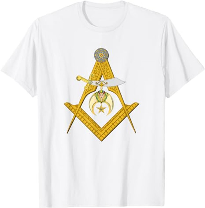 Masonic Square and Compasses Shriners Dad Father's Day T-Shirt