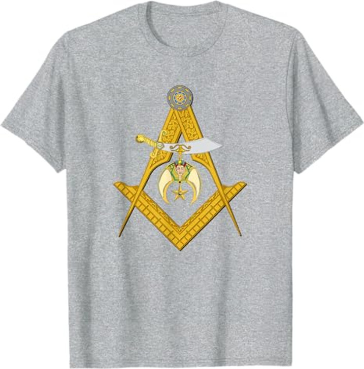 Masonic Square and Compasses Shriners Dad Father's Day T-Shirt