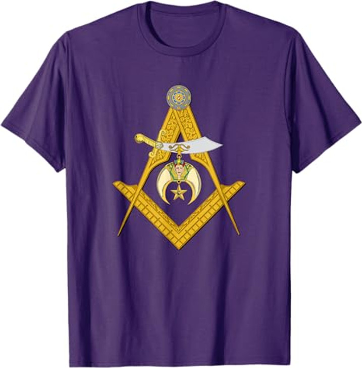 Masonic Square and Compasses Shriners Dad Father's Day T-Shirt