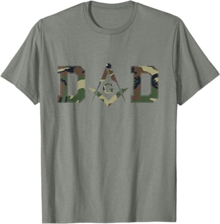 Masonic Dad, Father's Day Gift - Camo | Freemason T-Shirt
