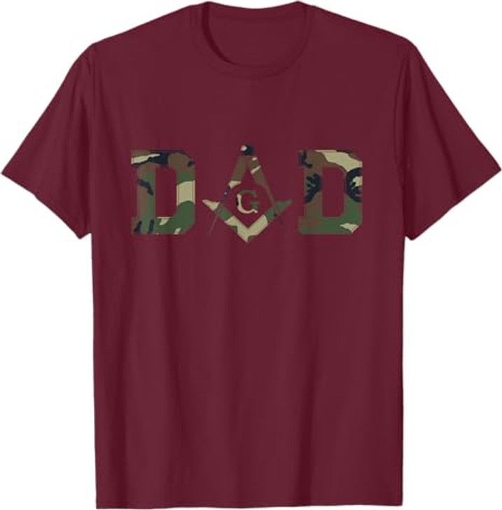 Masonic Dad, Father's Day Gift - Camo | Freemason T-Shirt