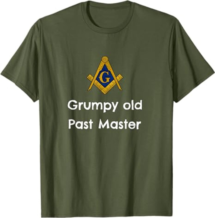 Grumpy old Past Master Funny Freemason symbol masonic lodge T-Shirt