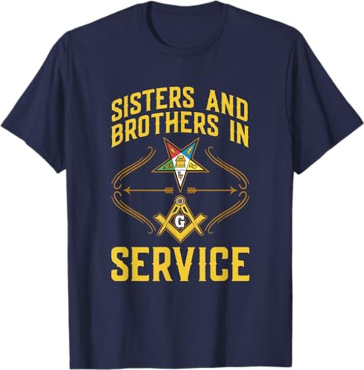 Sisters In Service OES Masonry Masonic Freemason Freemasonry T-Shirt