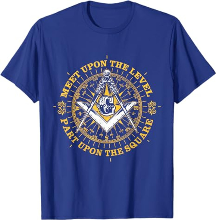 Freemason Meet Upon the Level Part Upon The Square Masonic T-Shirt