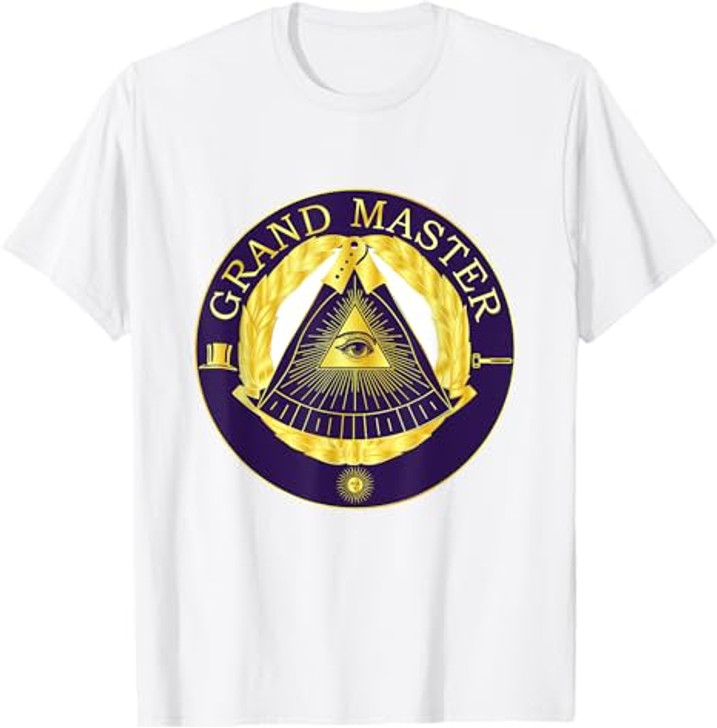 Masonic Grandmaster Master Mason Lodge Gavel Grand Freemason T-Shirt
