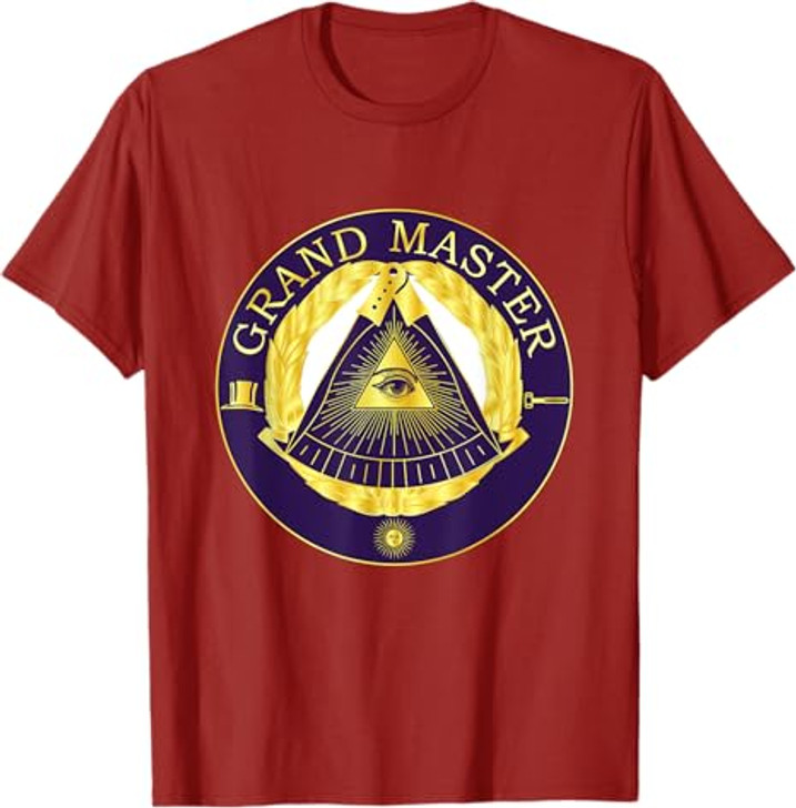 Masonic Grandmaster Master Mason Lodge Gavel Grand Freemason T-Shirt