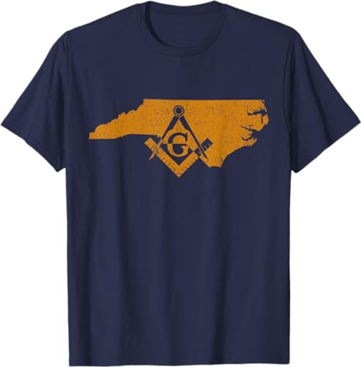 North Carolina Masons Grand Lodge Freemason Fathers Day T-Shirt