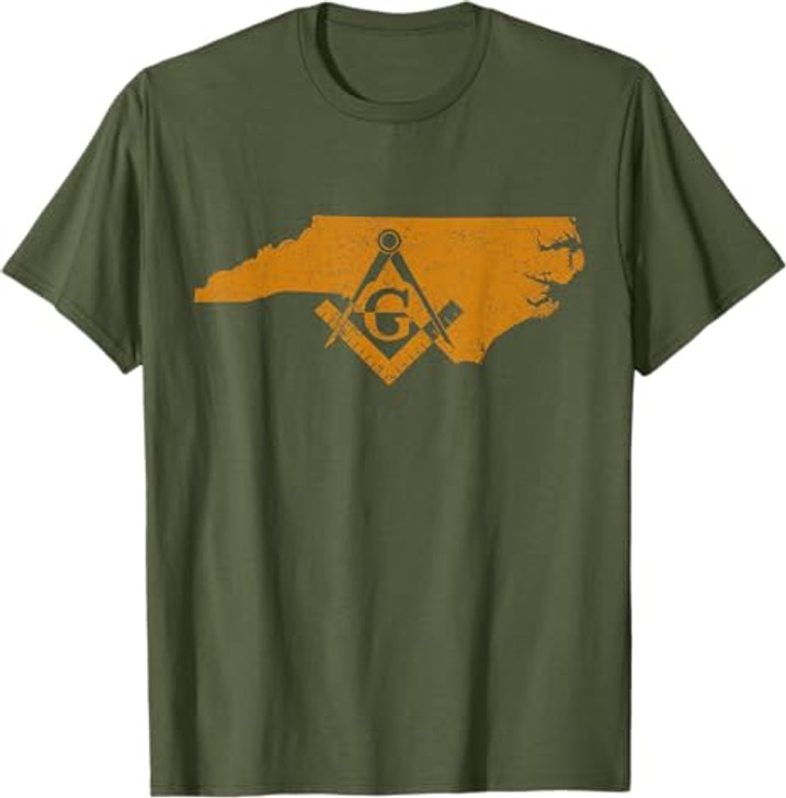 North Carolina Masons Grand Lodge Freemason Fathers Day T-Shirt