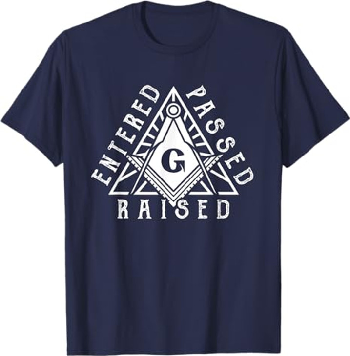 Masonic Square And Compasses Design T-Shirt