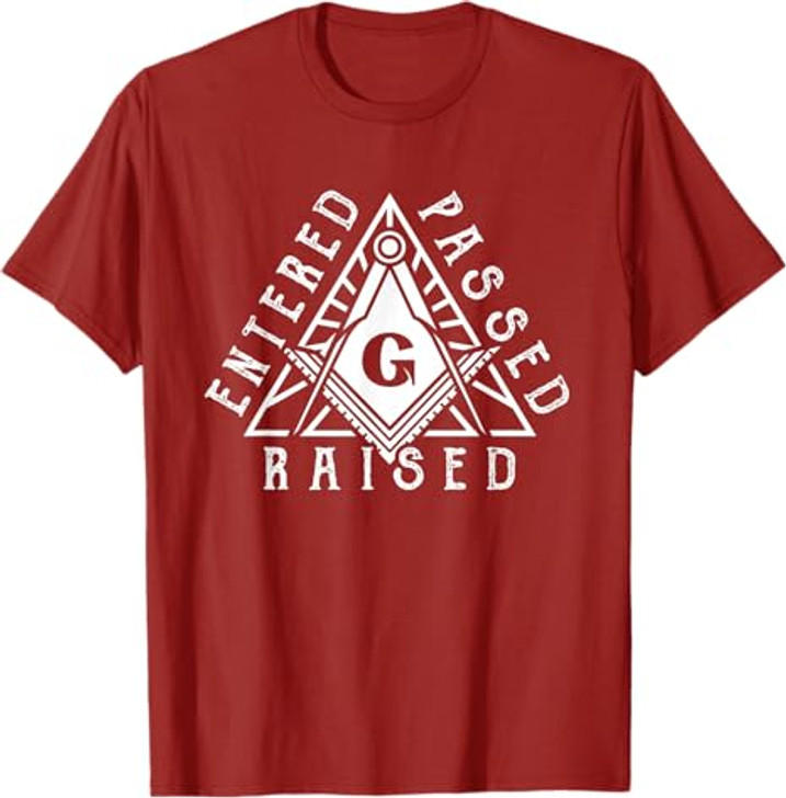 Masonic Square And Compasses Design T-Shirt