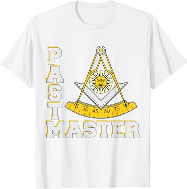 Freemason Past Master Symbol Square & Compasses Father's Day T-Shirt