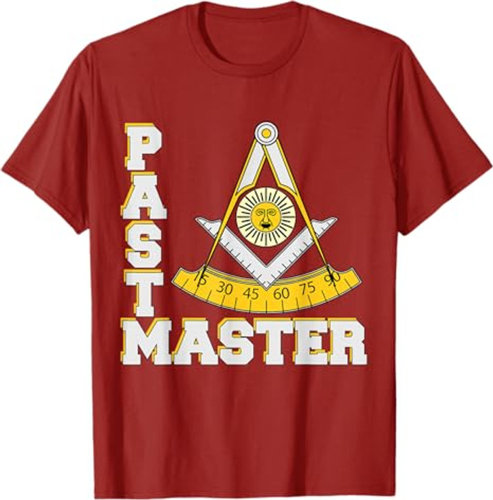Freemason Past Master Symbol Square & Compasses Father's Day T-Shirt
