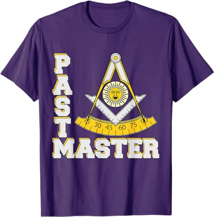 Freemason Past Master Symbol Square & Compasses Father's Day T-Shirt