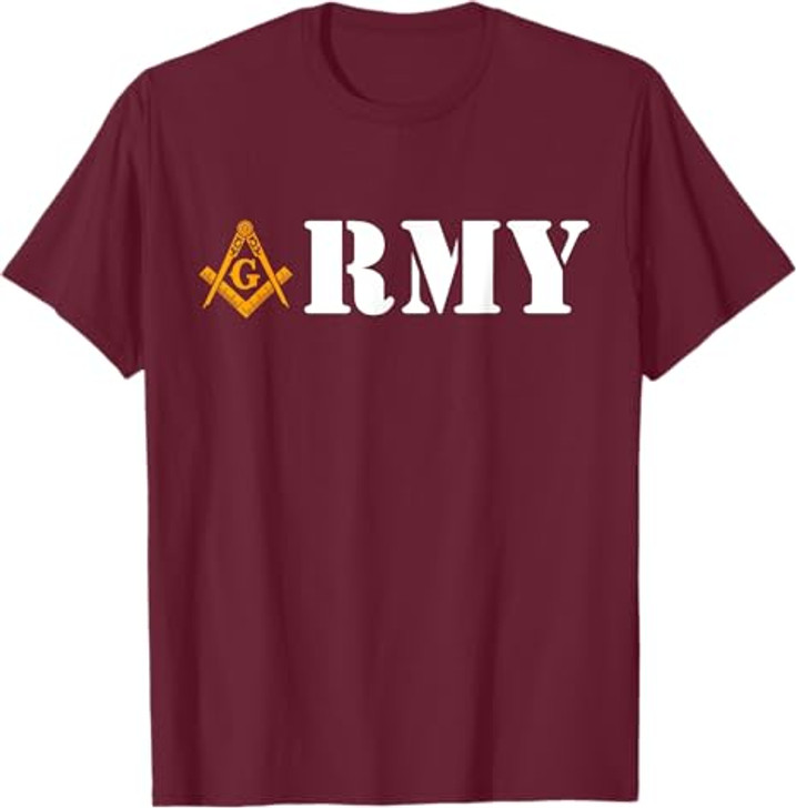 Army Masons Armed Forces Flag Day Masonic Father's Day T-Shirt