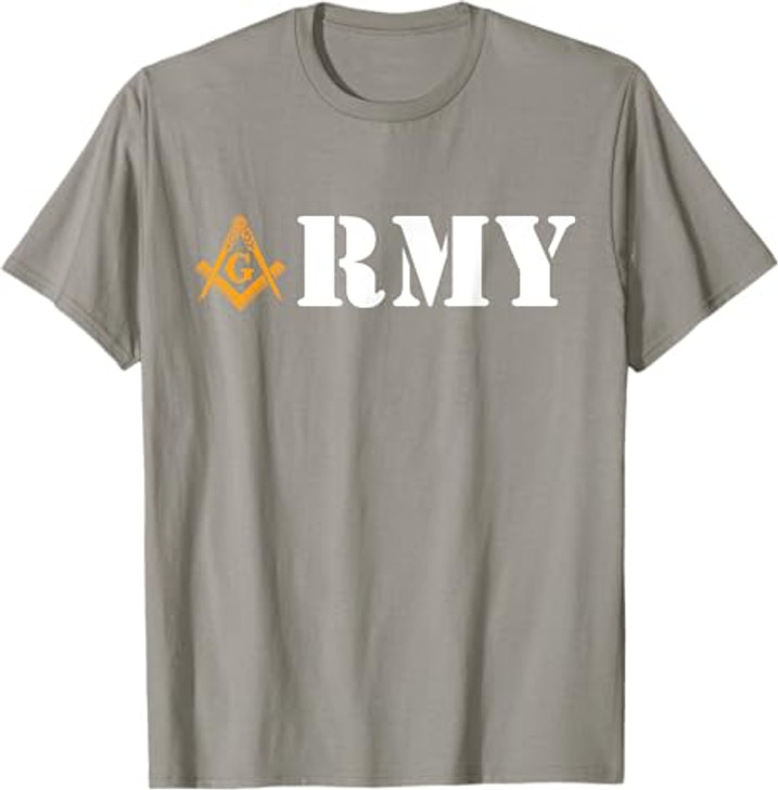 Army Masons Armed Forces Flag Day Masonic Father's Day T-Shirt