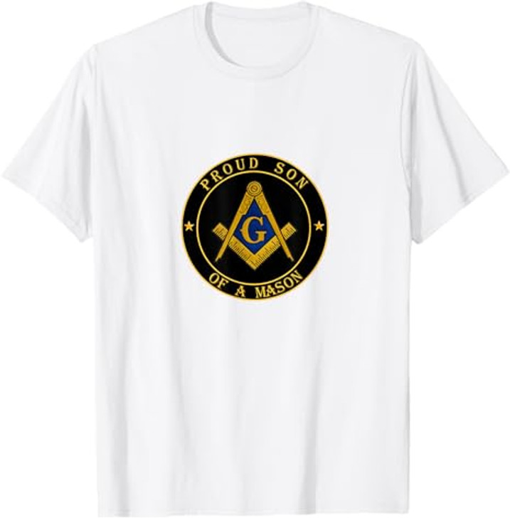 Proud son of a Mason - Freemason symbol Lewis PHA Masonic T-Shirt