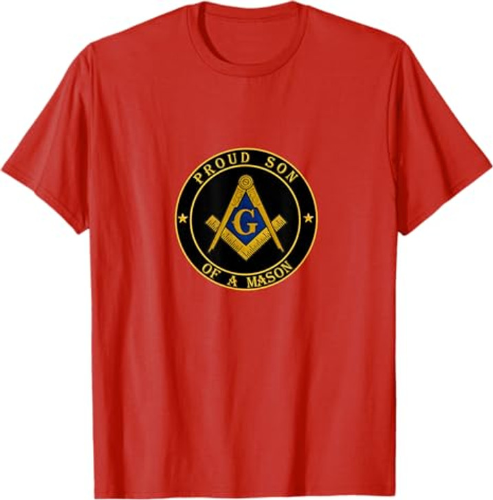 Proud son of a Mason - Freemason symbol Lewis PHA Masonic T-Shirt