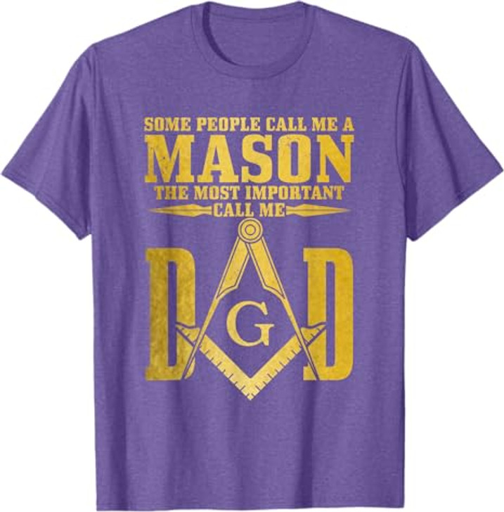 Dad Square Compass Masonic Shriner Freemason T-Shirt