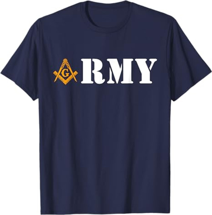 Army  Armed Forces Flag Day Masonic Father's Day T-Shirt
